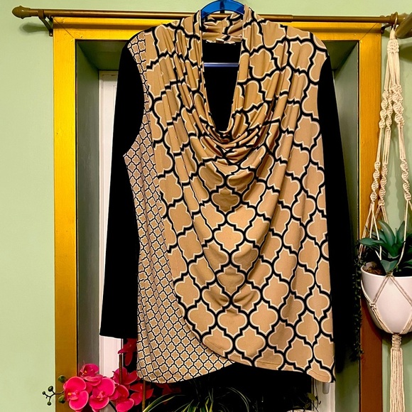 Vintage Spanner Abstract Art Long Sleeve Top - Size X - Picture 2 of 8